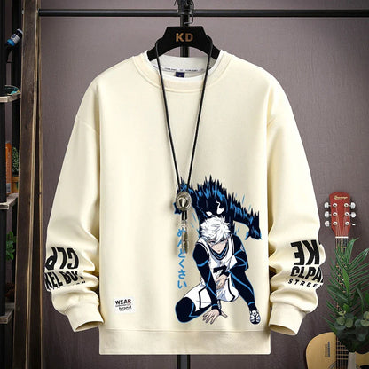 ALVARDE Anime Baskılı Oversize Sweatshirt