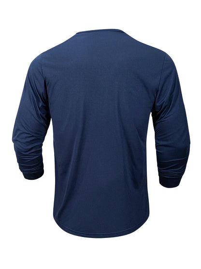 ALVARDE Uzun Kollu Henley T-shirt
