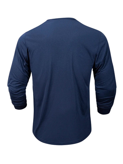 ALVARDE Uzun Kollu Henley T-shirt