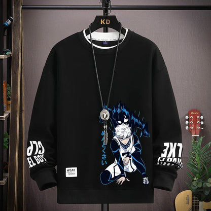 ALVARDE Anime Baskılı Oversize Sweatshirt