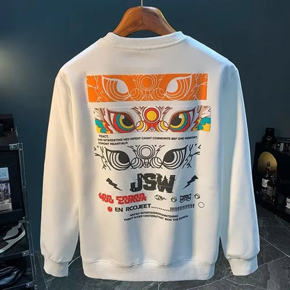 ALVARDE Japan Aslan Figür Baskılı Sweatshirt