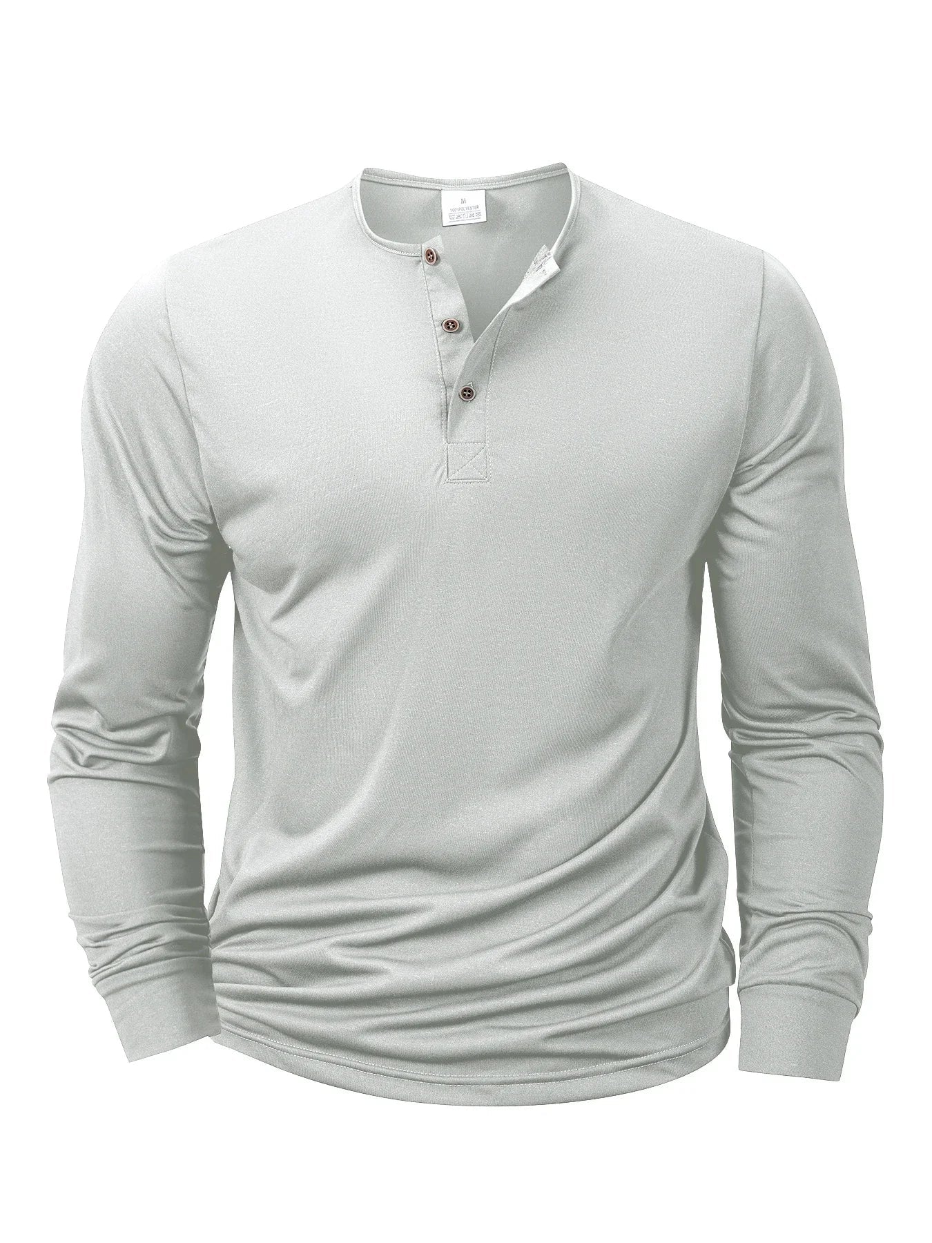 ALVARDE Uzun Kollu Henley T-shirt