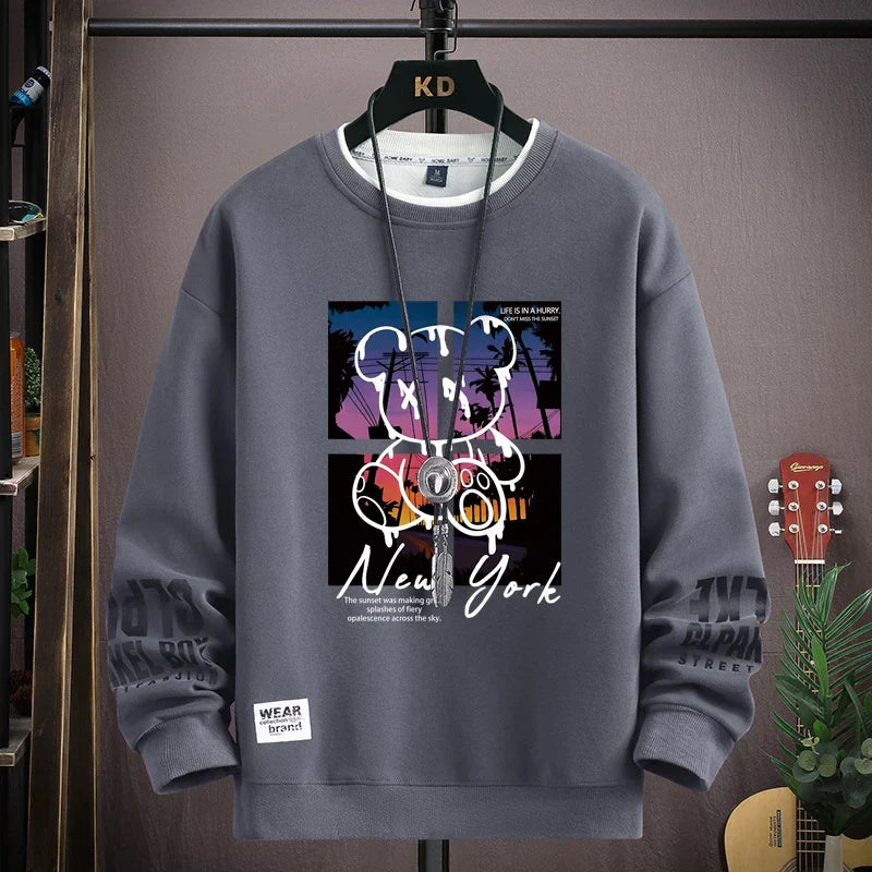 ALVARDE Bear Sunset  Sweatshirt