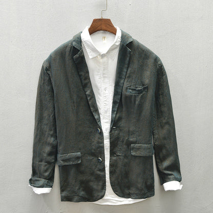 RANDY Keten Blazer Ceket