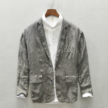 RANDY Keten Blazer Ceket