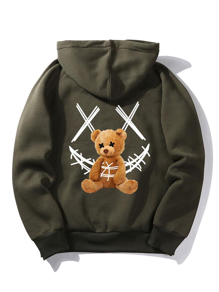 ALVARDE Smiley Bear Hoodie