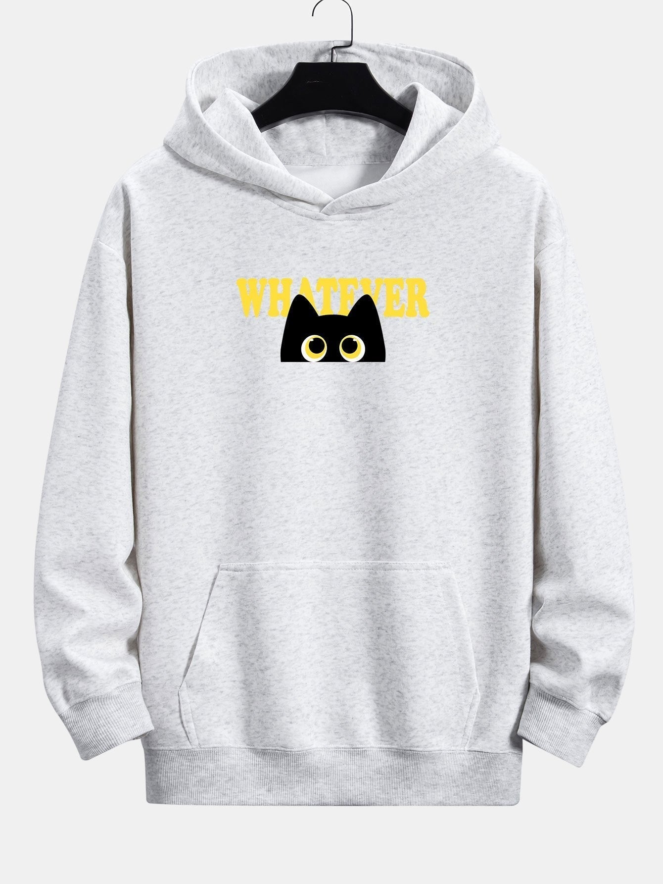 ALVARDE Whatever Black Cat Hoodie