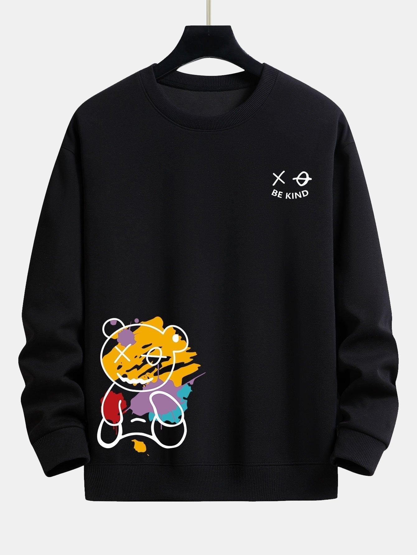 ALVARDE Graffiti Bear Sweatshirt