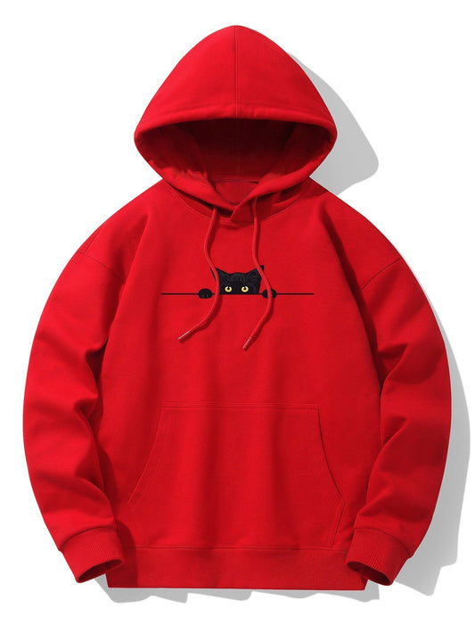 ALVARDE Black Cat Drop Hoodie