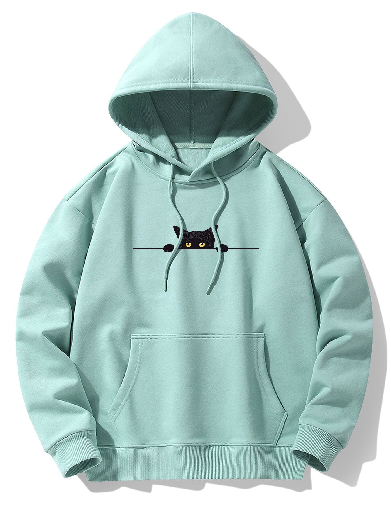 ALVARDE Black Cat Drop Hoodie