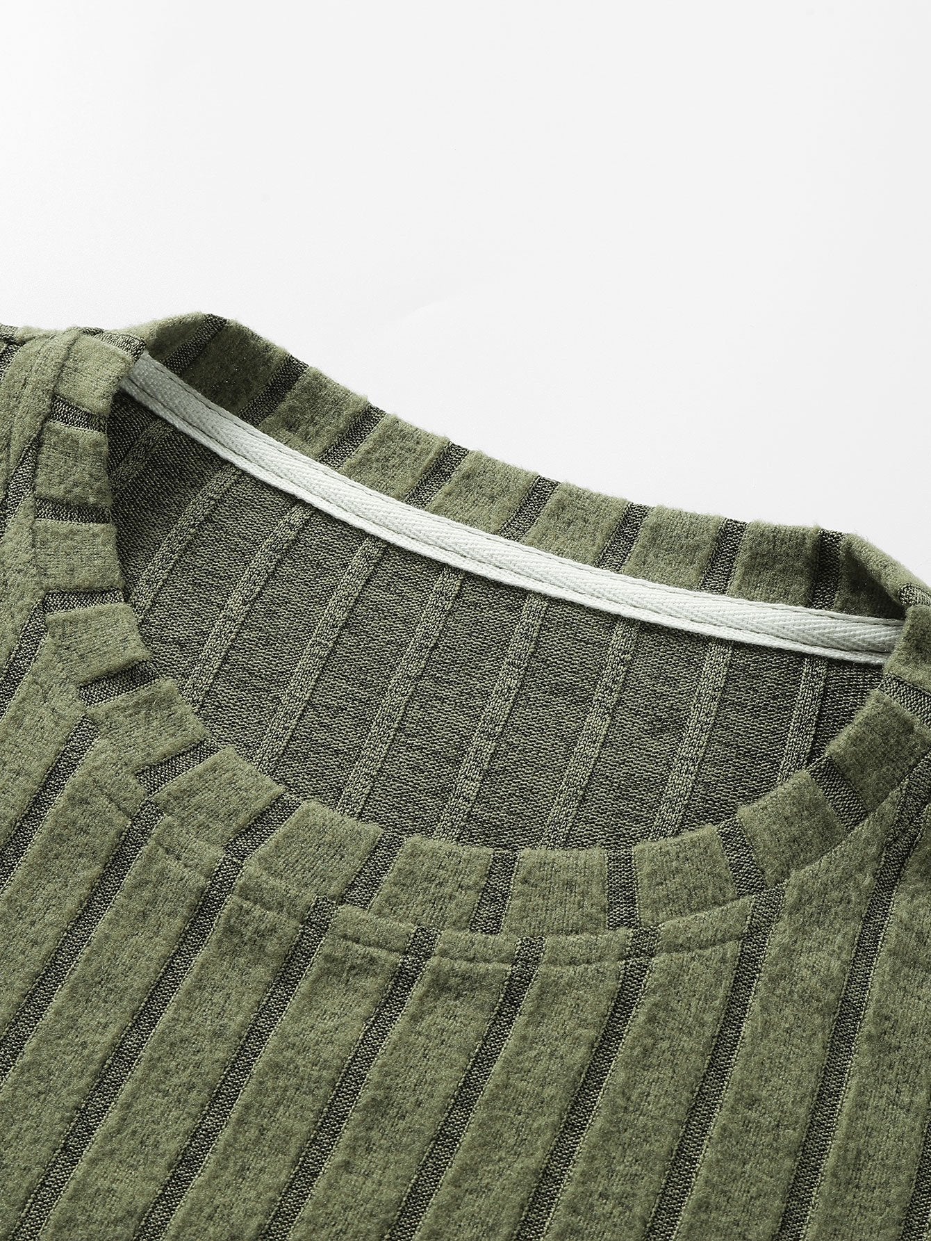 ALVARDE Knit Ribbed Sweatshirt