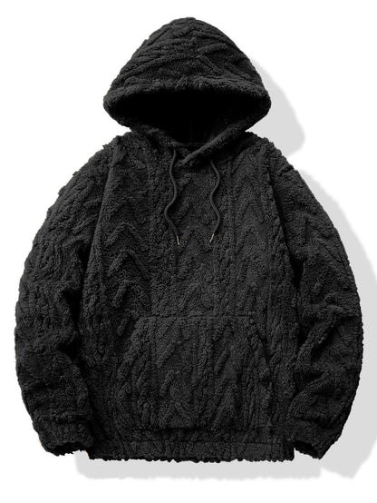 ALVARDE Geometric Jacquard Hoodie