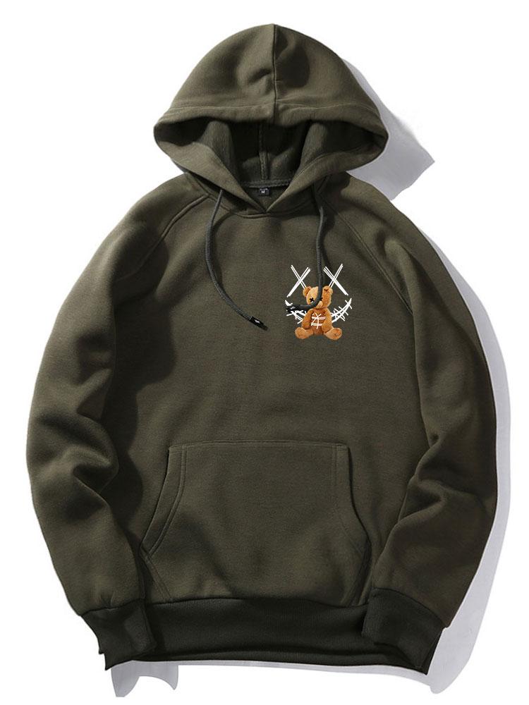ALVARDE Smiley Bear Hoodie