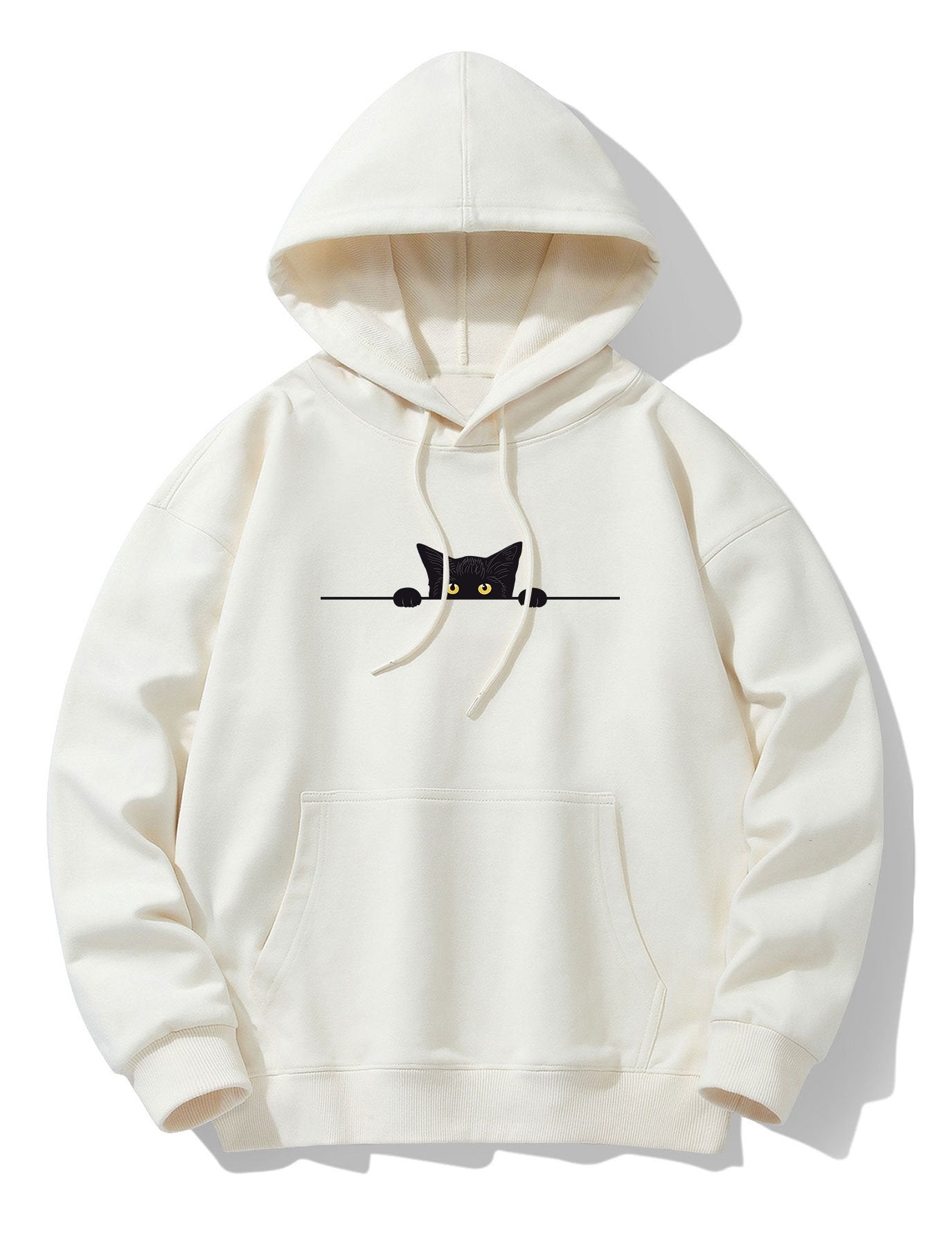 ALVARDE Black Cat Drop Hoodie