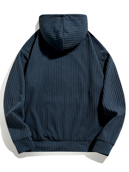 ALVARDE Relax Fit Corduroy Hoodie