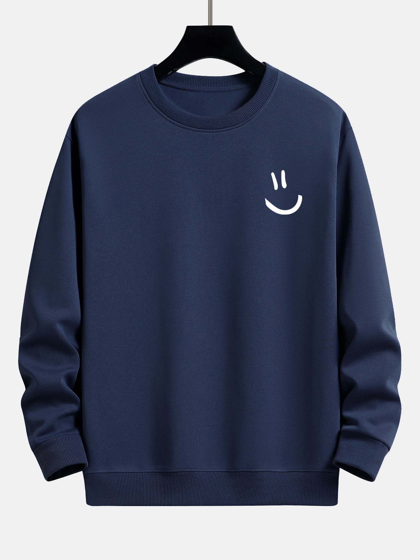 ALVARDE Smiley Face Sweatshirt