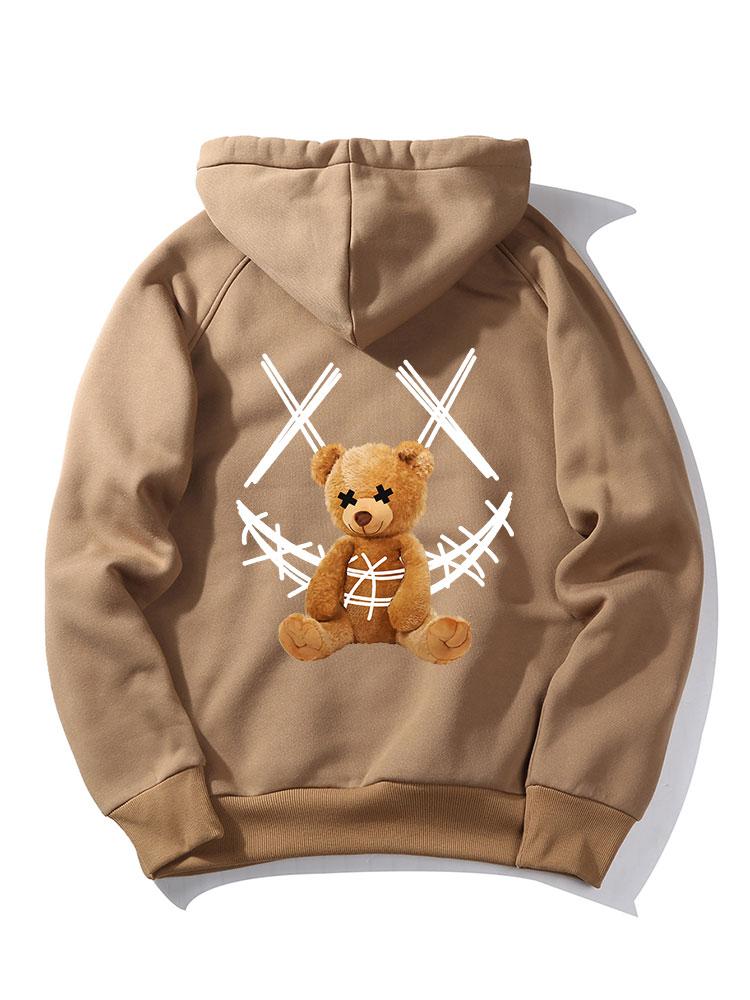 ALVARDE Smiley Bear Hoodie