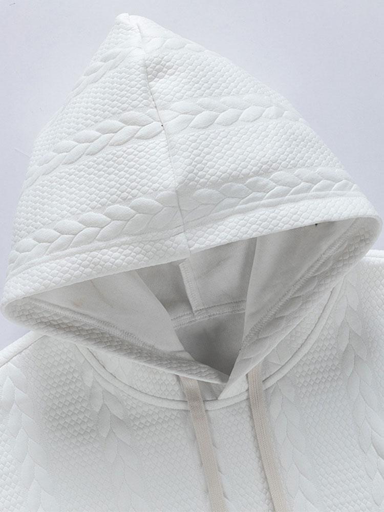ALVARDE Wheat Jacquard Hoodie