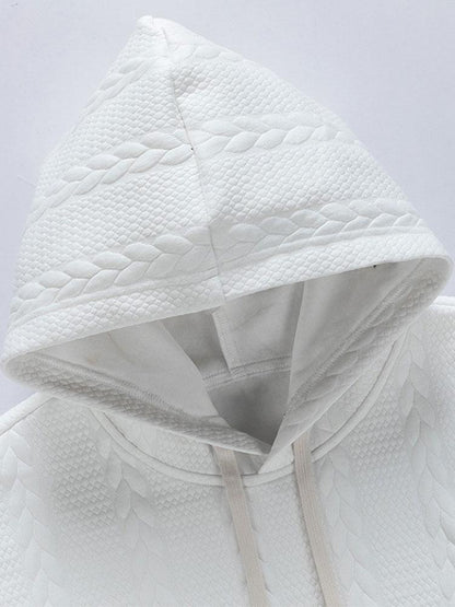 ALVARDE Wheat Jacquard Hoodie