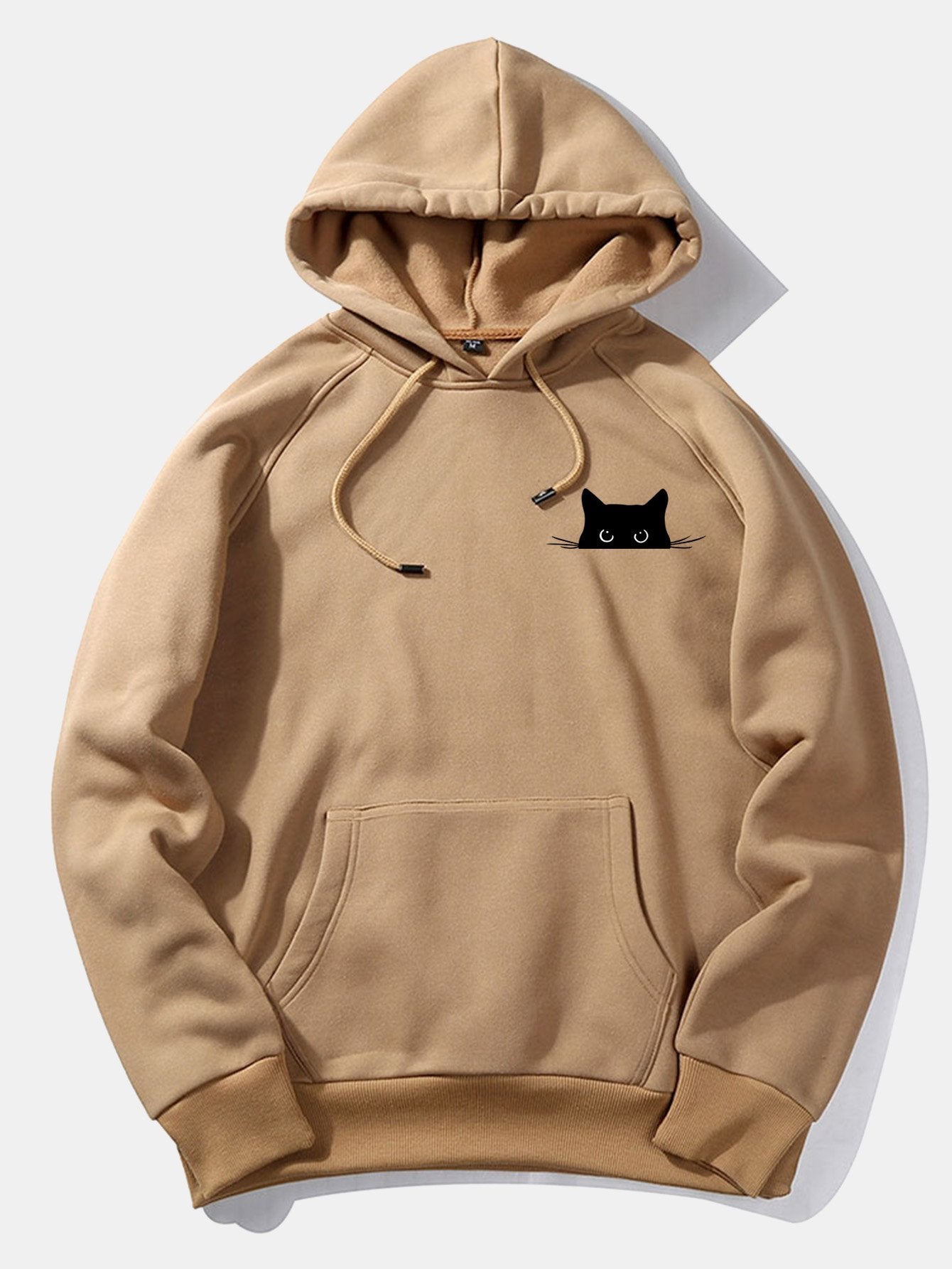 ALVARDE Black Cat Printed Hoodie