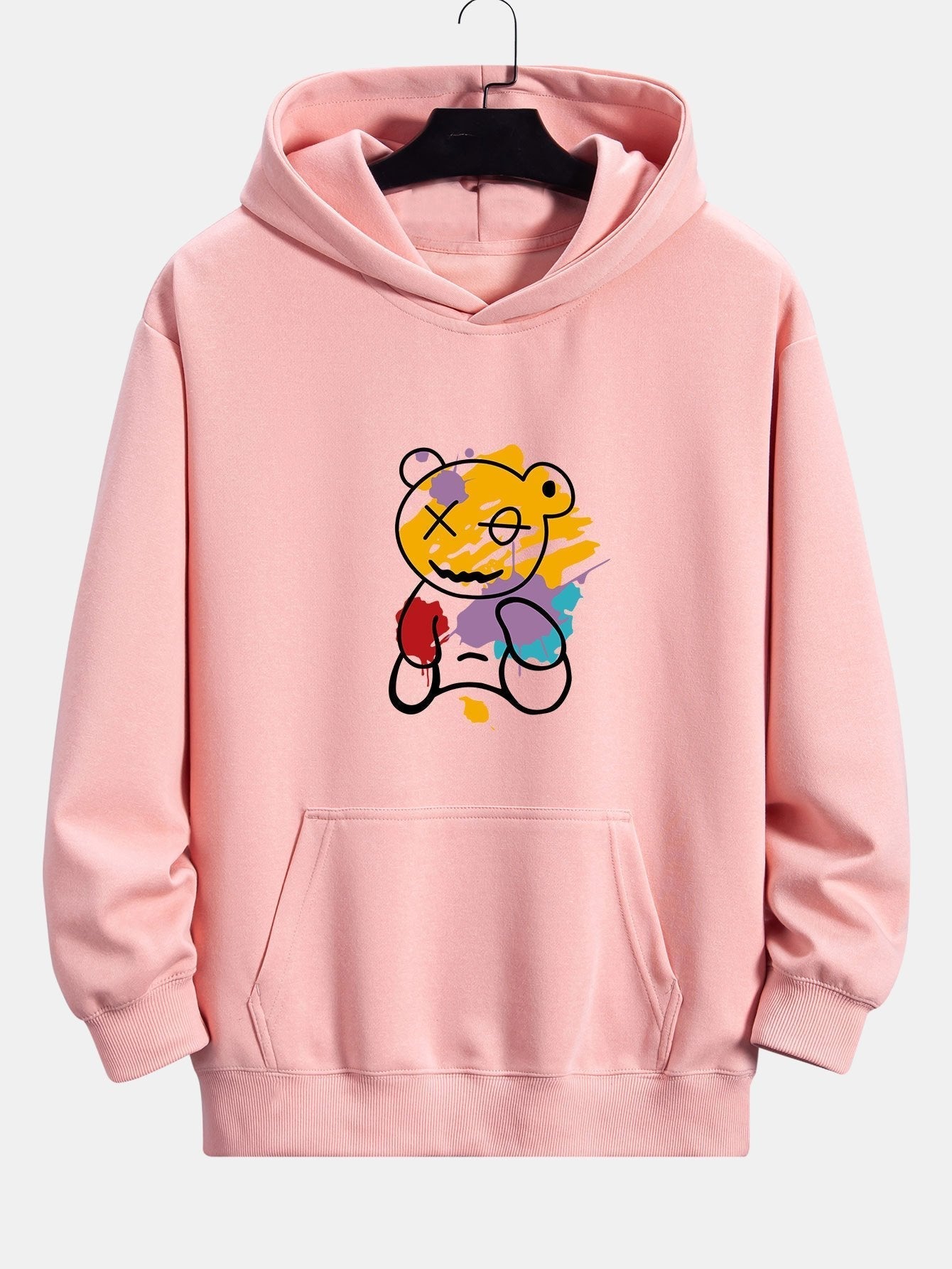 ALVARDE Graffiti Bear Hoodie
