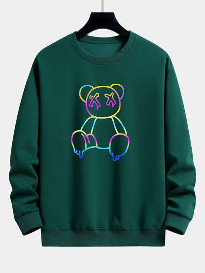 ALVARDE Gradient Bear Sweatshirt