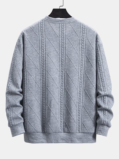 ALVARDE Fit Geometric Sweatshirt
