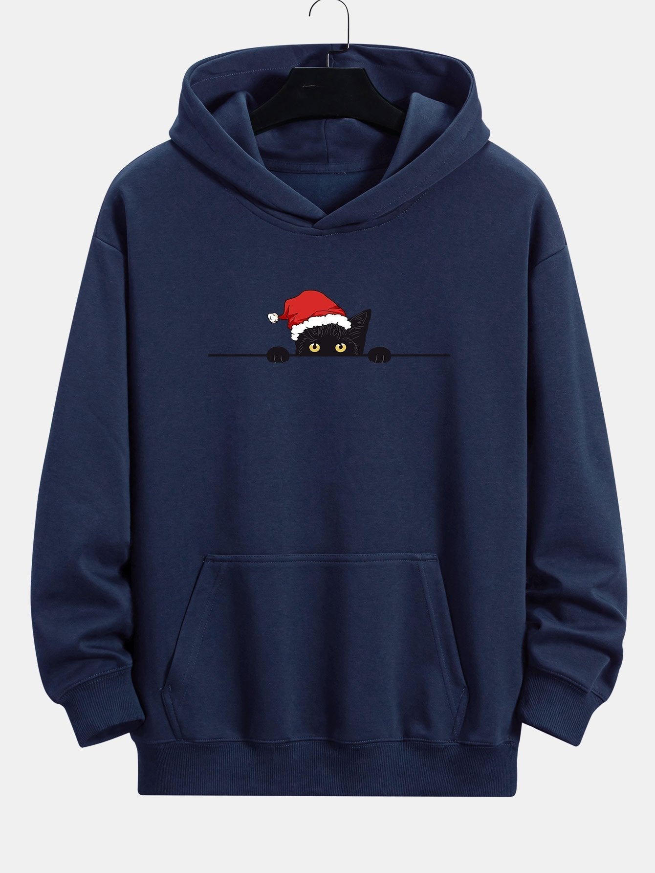 ALVARDE Christmas Black Cat Hoodie