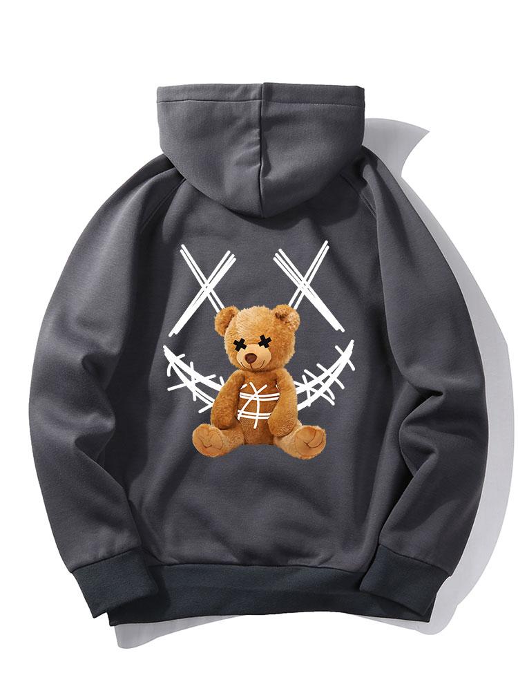 ALVARDE Smiley Bear Hoodie