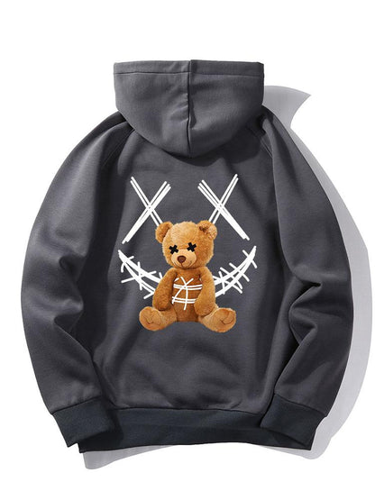 ALVARDE Smiley Bear Hoodie