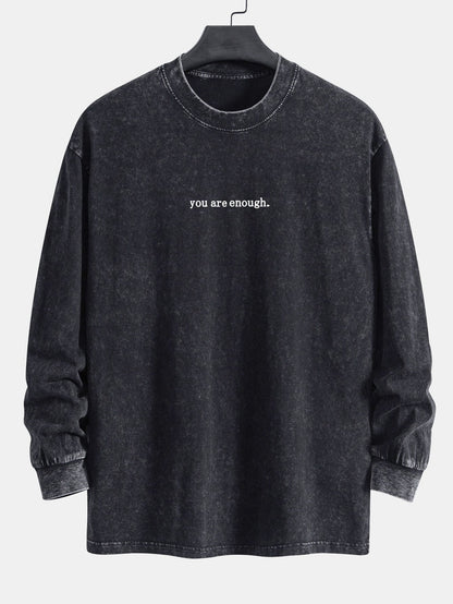 ALVARDE Slogan Print Sweatshirt