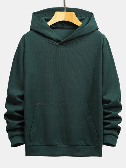 ALVARDE Basic Ribbed Hoodie