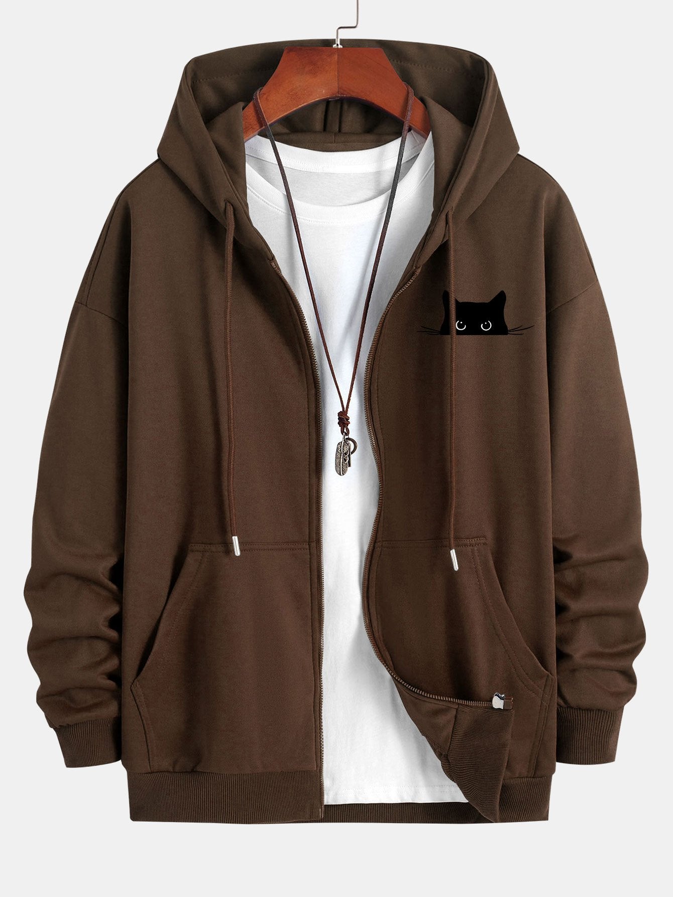 ALVARDE Black Cat Hoodie