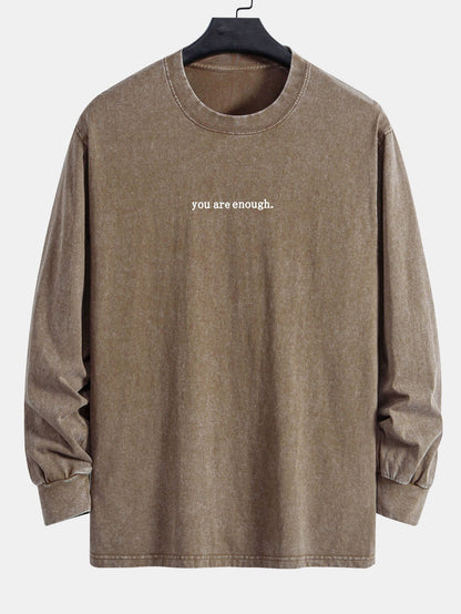 ALVARDE Slogan Print Sweatshirt