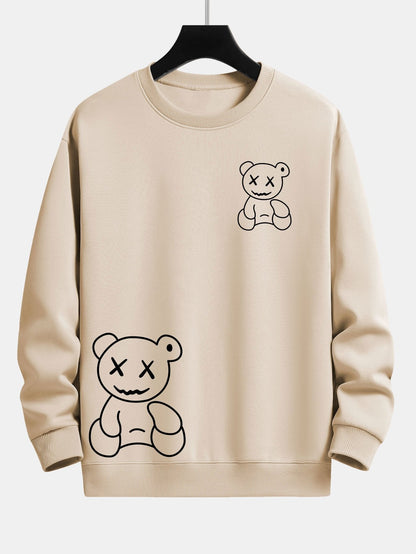 ALVARDE Bear Print Sweatshirt