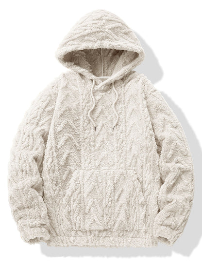 ALVARDE Geometric Jacquard Hoodie
