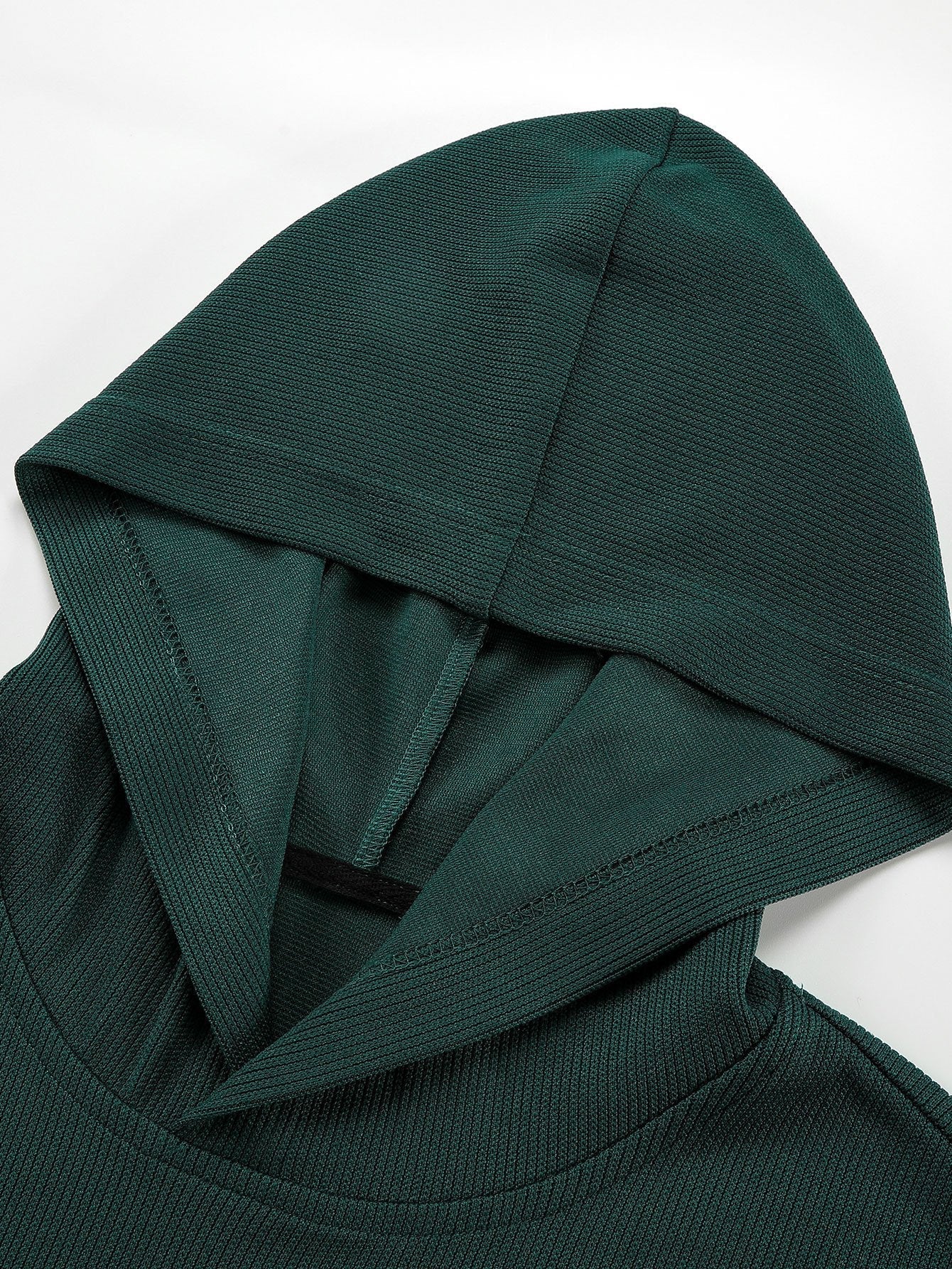 ALVARDE Basic Ribbed Hoodie