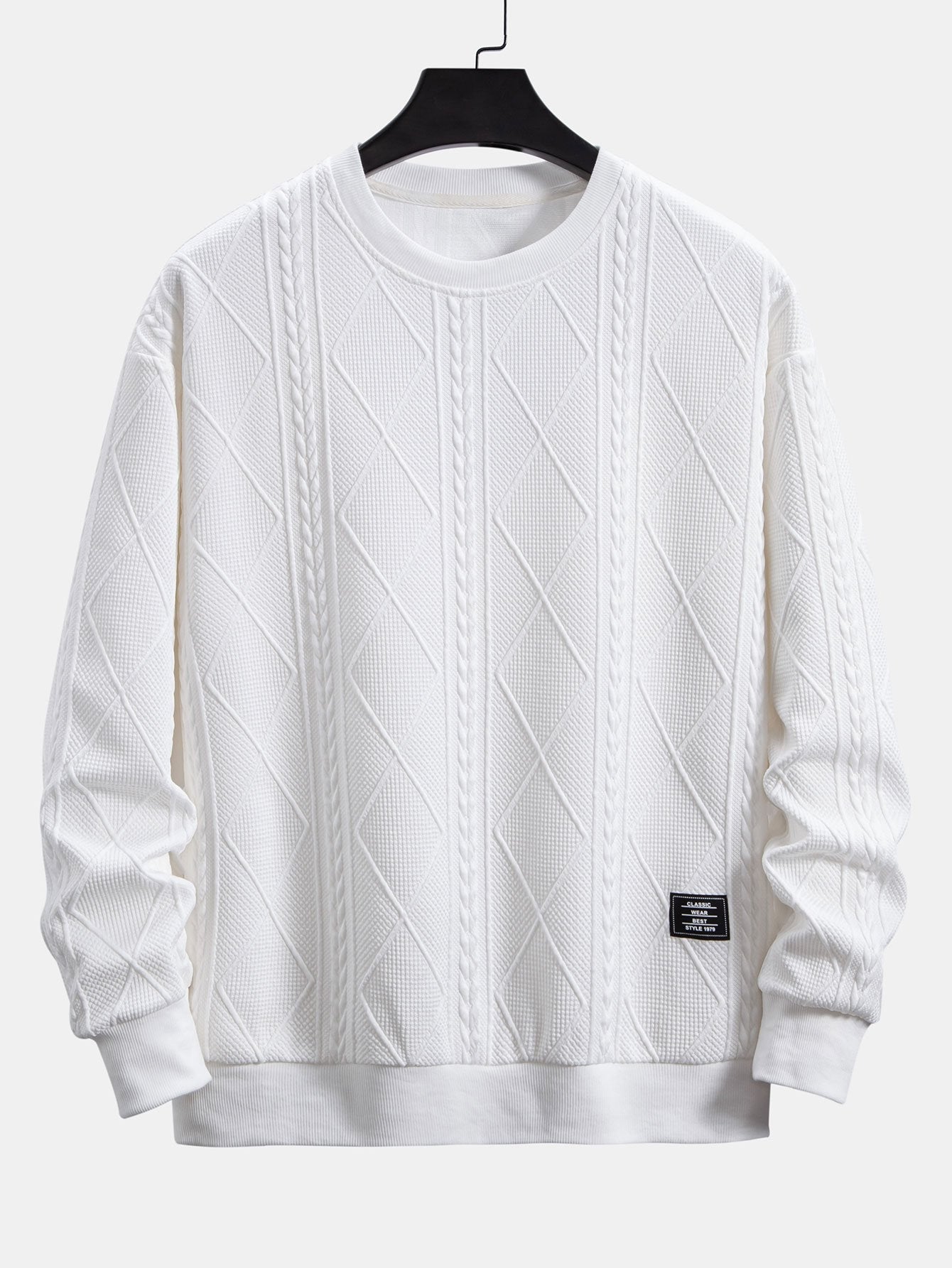 ALVARDE Fit Geometric Sweatshirt