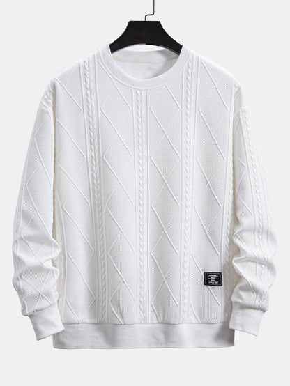 ALVARDE Fit Geometric Sweatshirt