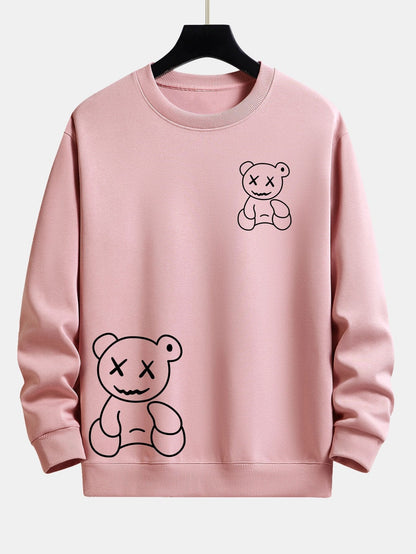 ALVARDE Bear Print Sweatshirt