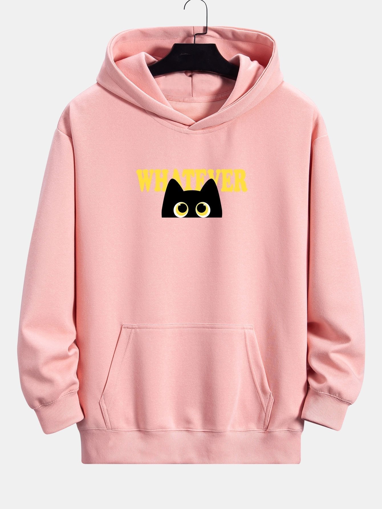 ALVARDE Whatever Black Cat Hoodie
