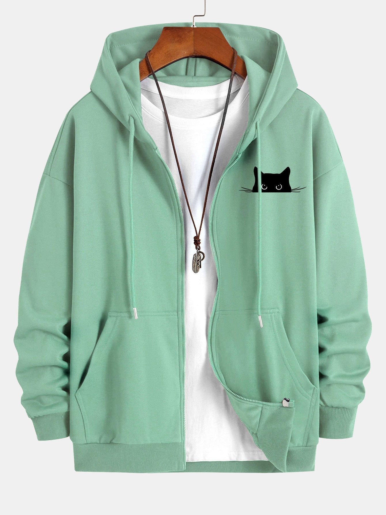 ALVARDE Black Cat Hoodie