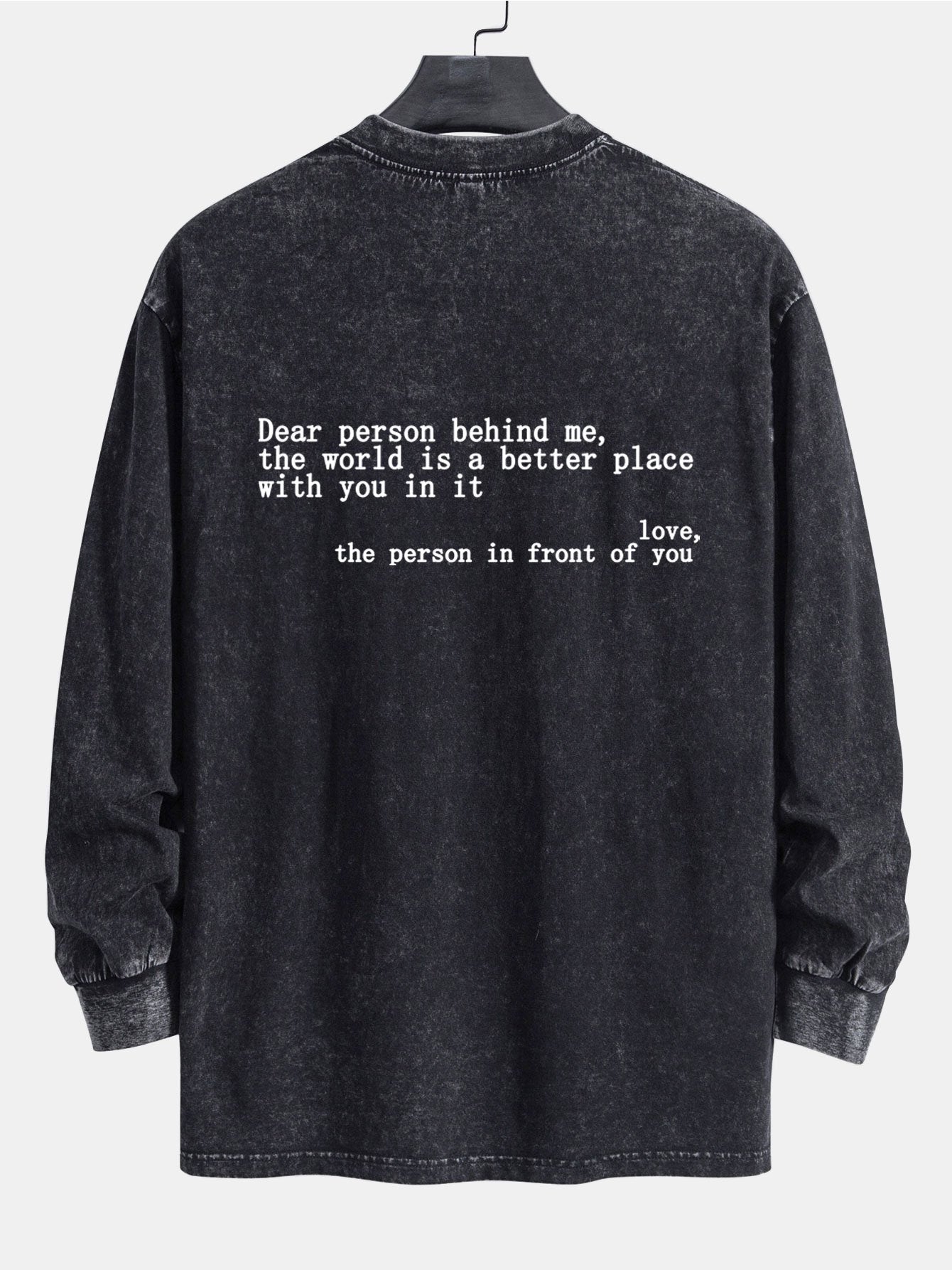 ALVARDE Slogan Print Sweatshirt