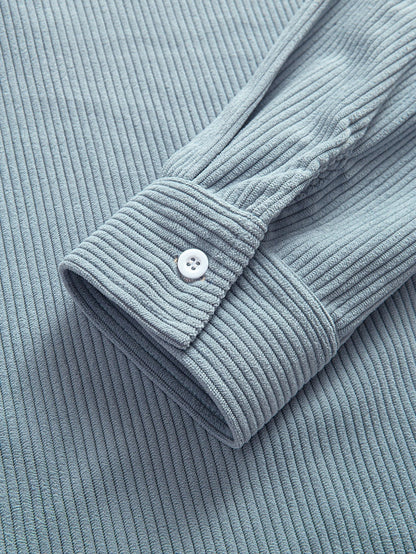 ALVARDE Corduroy Patchwork Gömlek