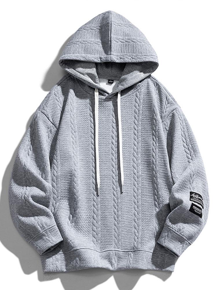 ALVARDE Wheat Jacquard Hoodie