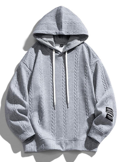 ALVARDE Wheat Jacquard Hoodie