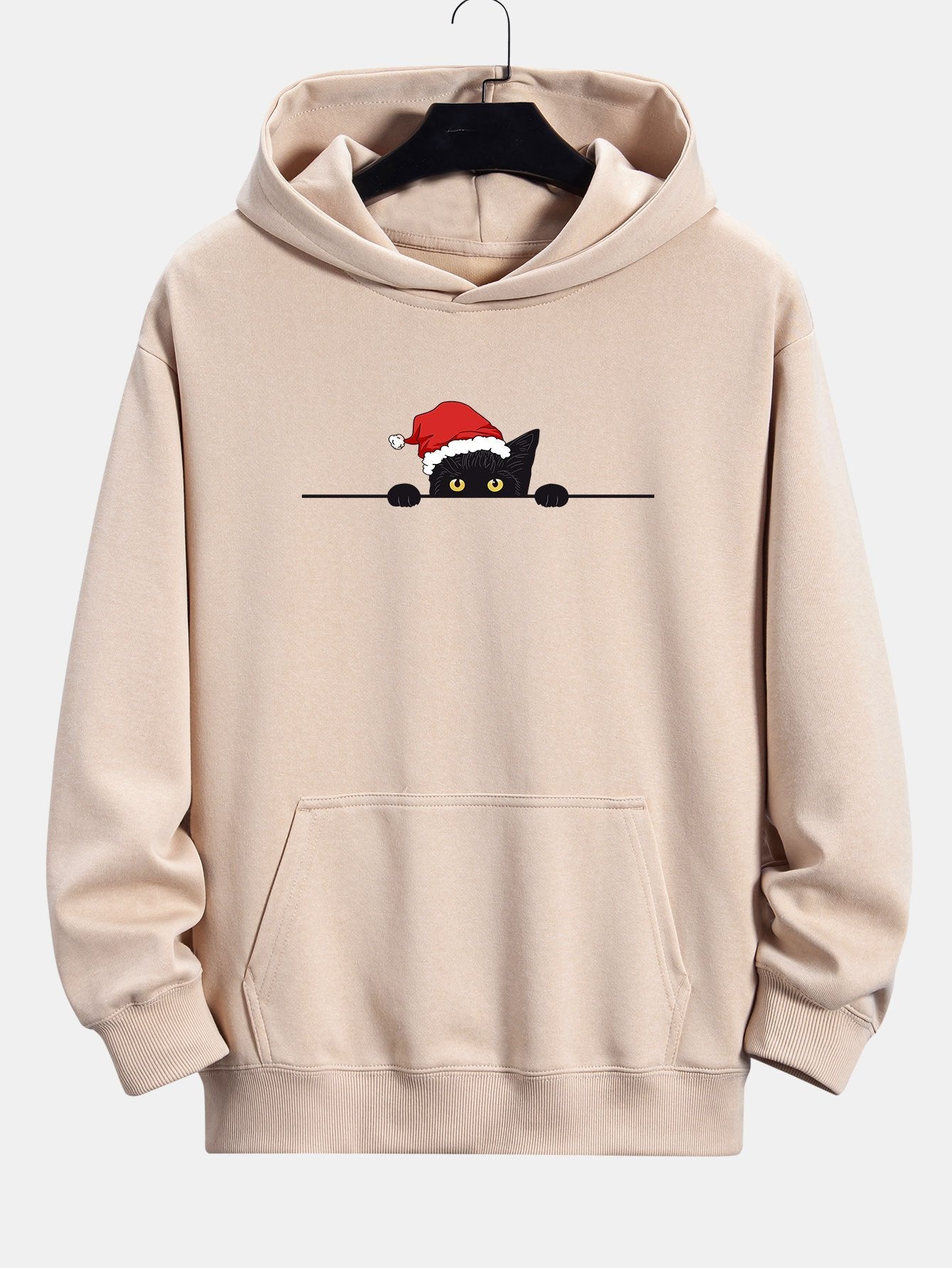 ALVARDE Christmas Black Cat Hoodie