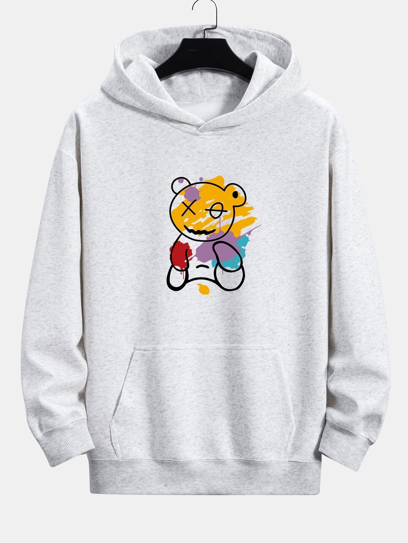 ALVARDE Graffiti Bear Hoodie