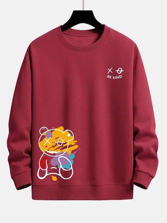 ALVARDE Graffiti Bear Sweatshirt