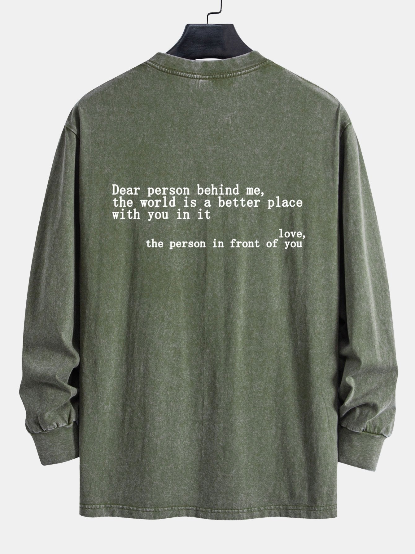 ALVARDE Slogan Print Sweatshirt